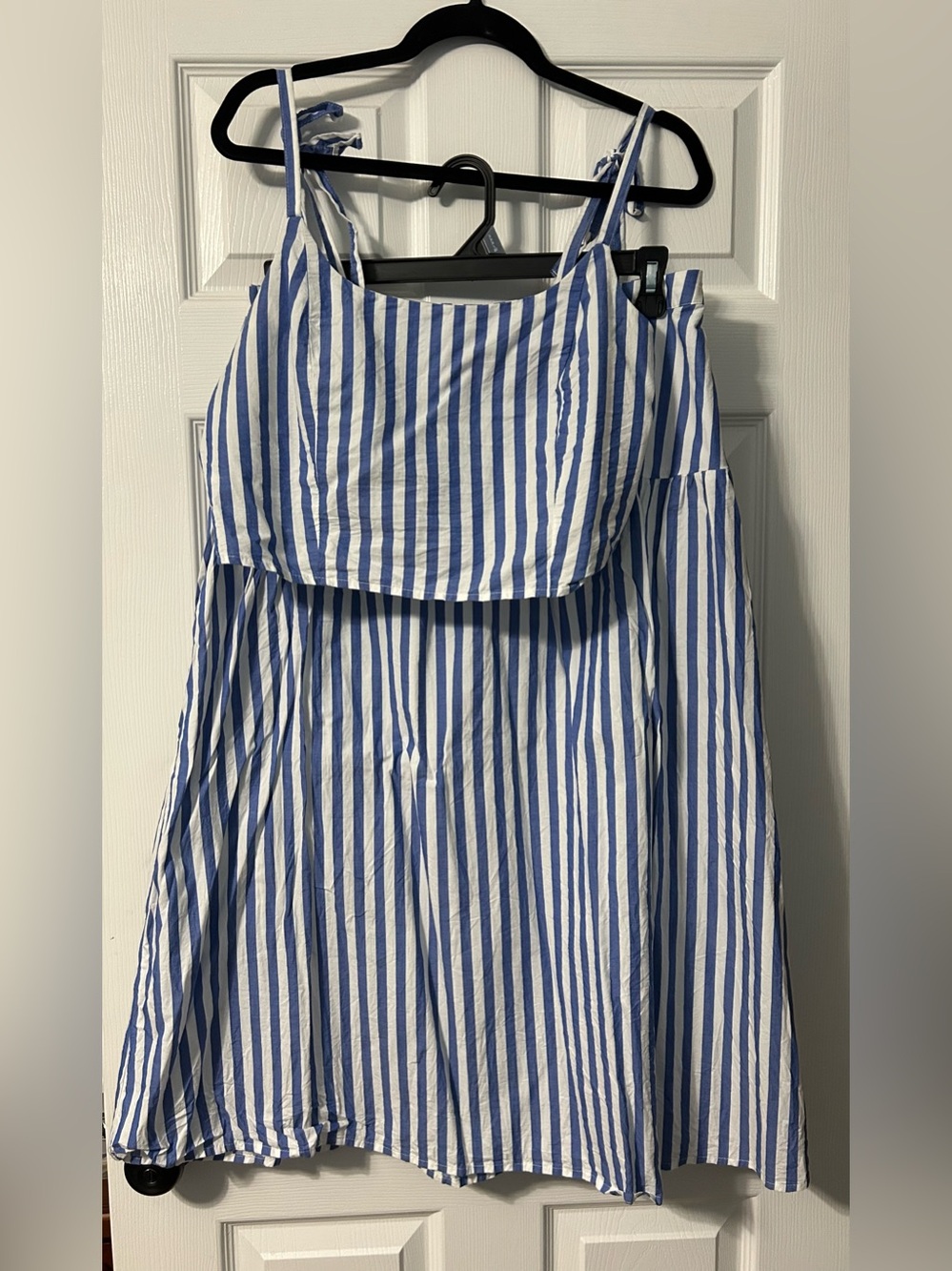 Old Navy Blue and White Striped Sundress
